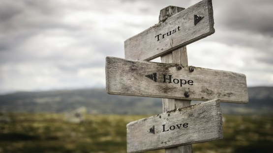 sign of trust, hope, and love